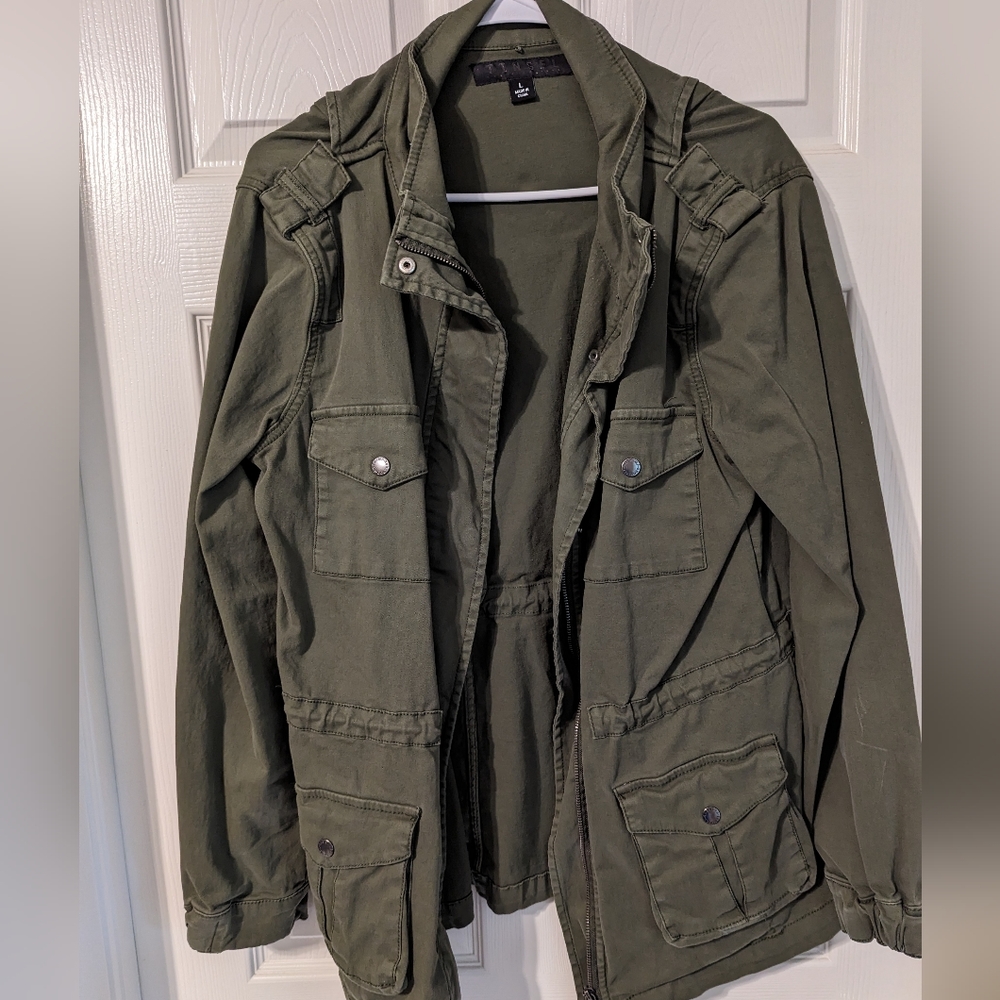 Tinsel Army Green Canvas Jacket Gem
